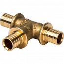 Тройник равнопроходный 32x32x32 для труб из сшитого полиэтилена аксиальный STOUT с доставкой в NAME